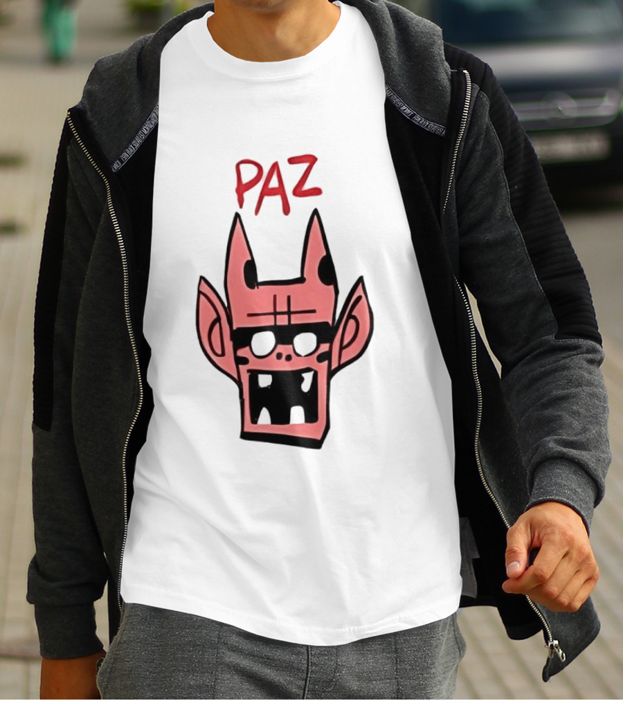 Gorillaz Paz Cartoon Character Face T-Shirt