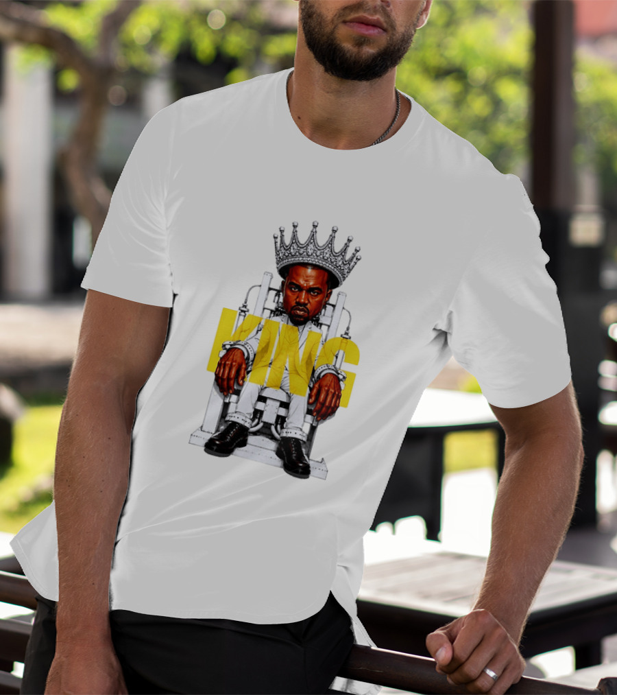 Kanye West King Chair Illustration With Crown T-Shirt