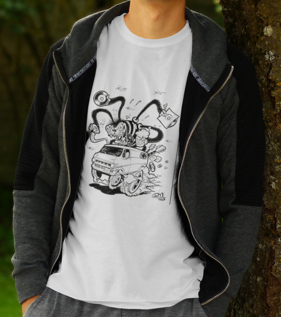 Spider 45 Fuzz Ford Tentacles Creature Adventure T-Shirt