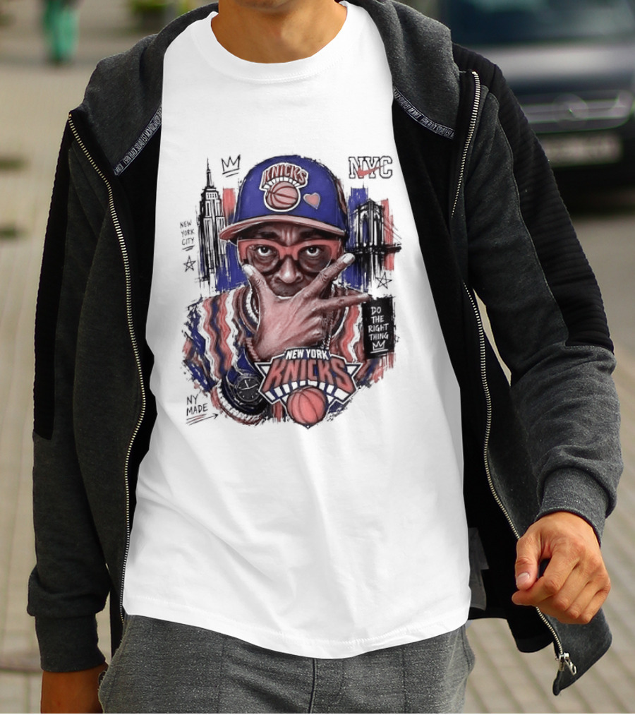 Spike Lee New York Knicks Do The Right Thing Madison Square Garden NYC Basketball T-Shirt