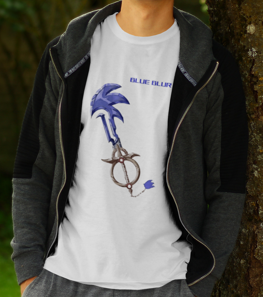 The Hedgehog Keyblade Blue Blur Sonic T-Shirt