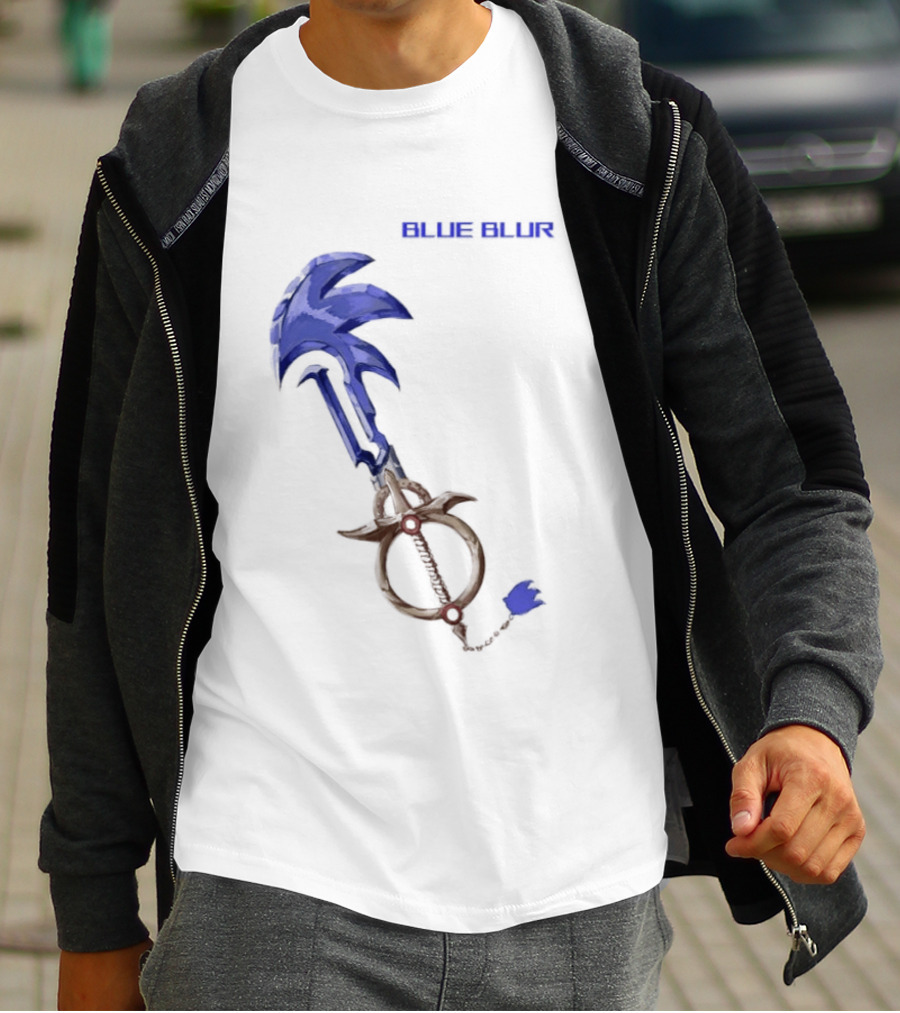 The Hedgehog Keyblade Blue Blur Sonic T-Shirt