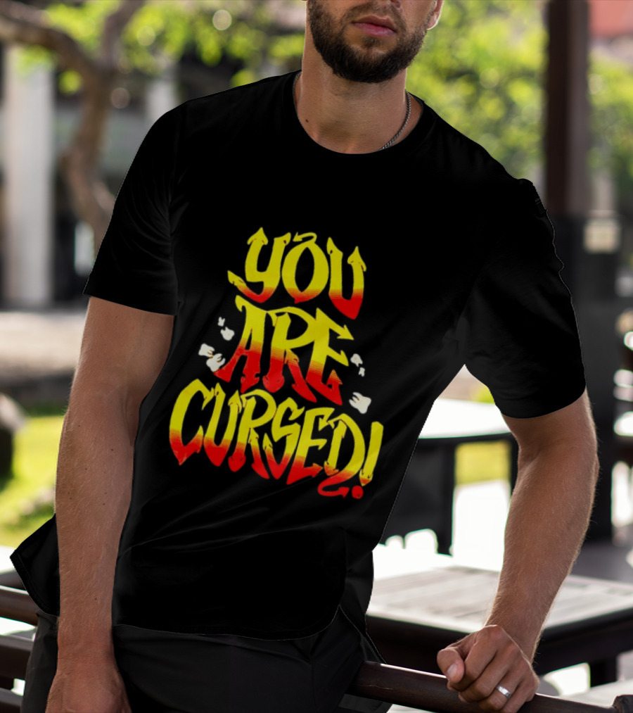 Danhausen You Are Cursed Bold Graffiti T-Shirt