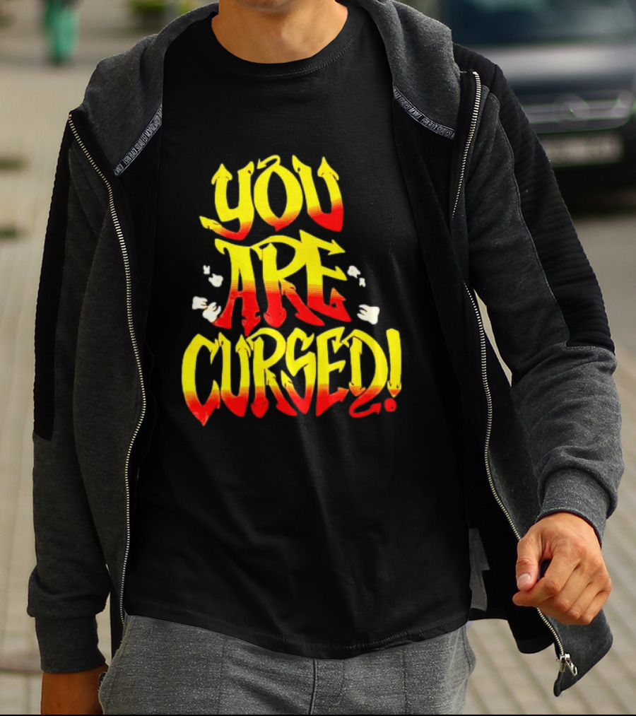 Danhausen You Are Cursed Bold Graffiti T-Shirt