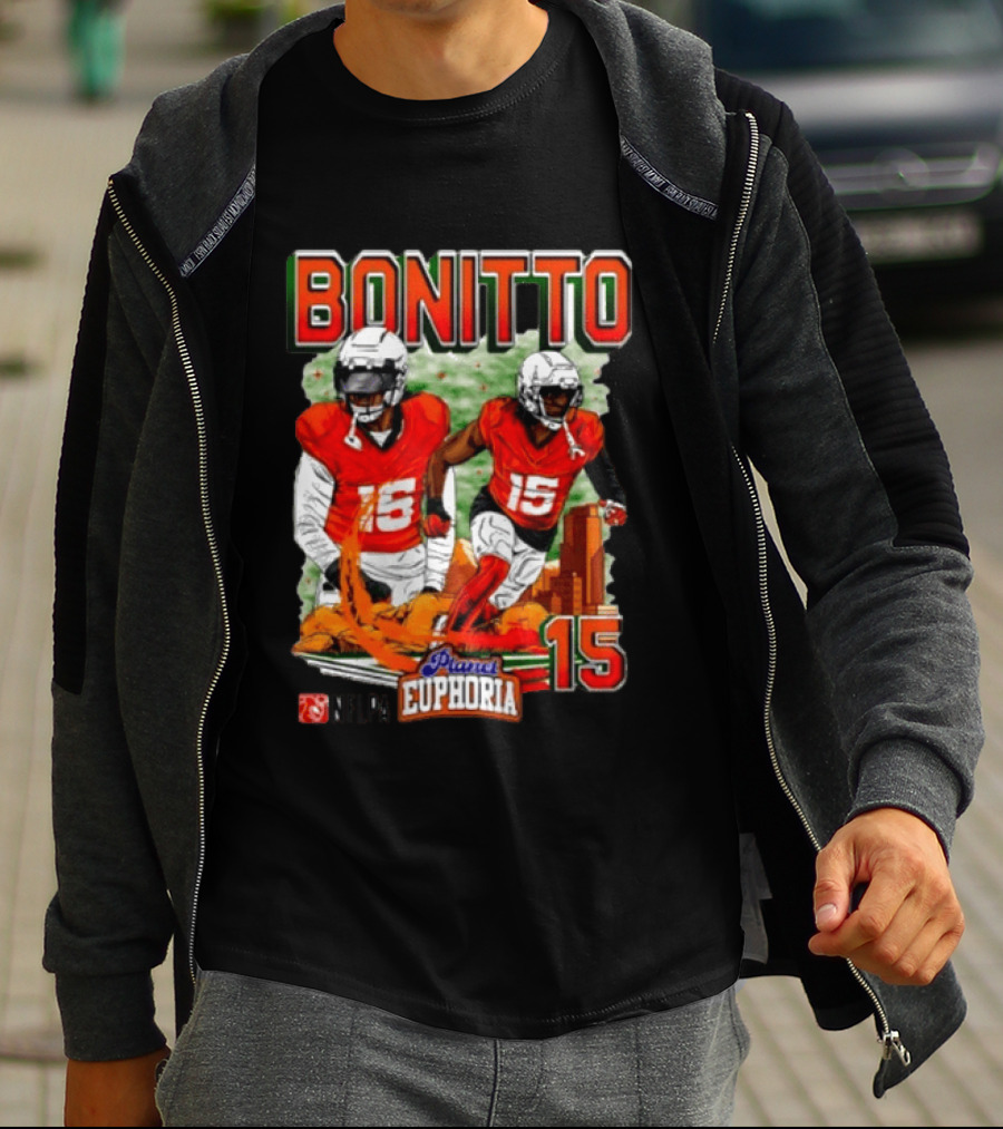 BONITTO 15 NFLPA Planet Euphoria Denver Skyline T-Shirt