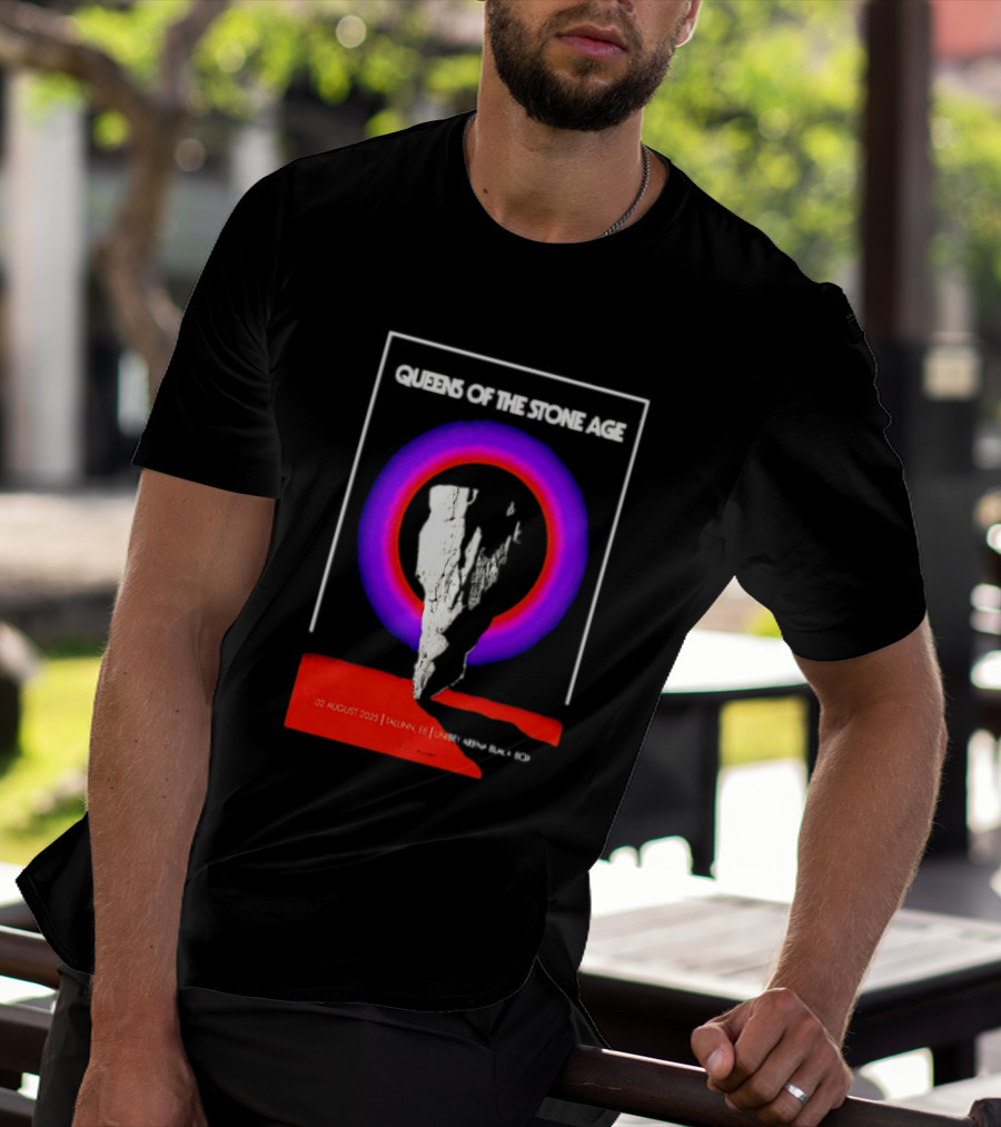 Queens Of The Stone Age 02 August 2025 Tallinn EE LHF Studio 47 Vintage Circle T-Shirt