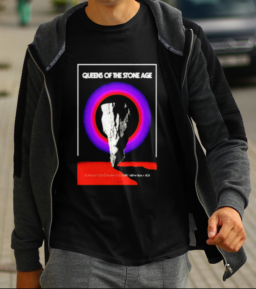Queens Of The Stone Age 02 August 2025 Tallinn EE LHF Studio 47 Vintage Circle T-Shirt