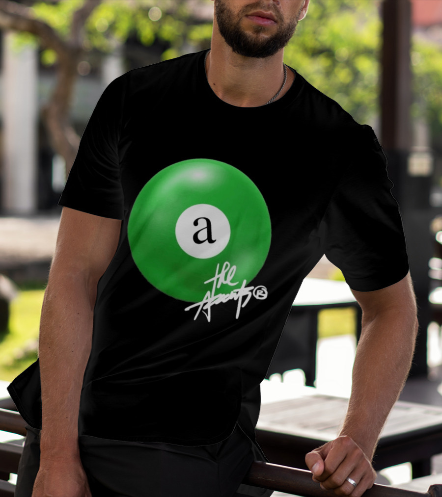 The Accents Collection Green Pool Ball Icon With Signature T-Shirt
