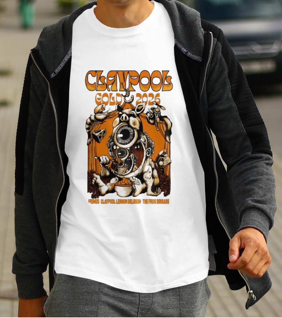 Claypool Cellar Door 2026 Primus Lennon Delirium Frog Brigade T-Shirt