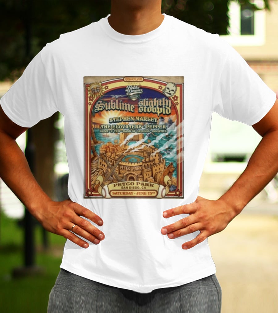 Sublime Slightly Stoopid Stephen Marley At Field Of Dreams Festival Petco Park Saturday June 13Th 2026 T-Shirt