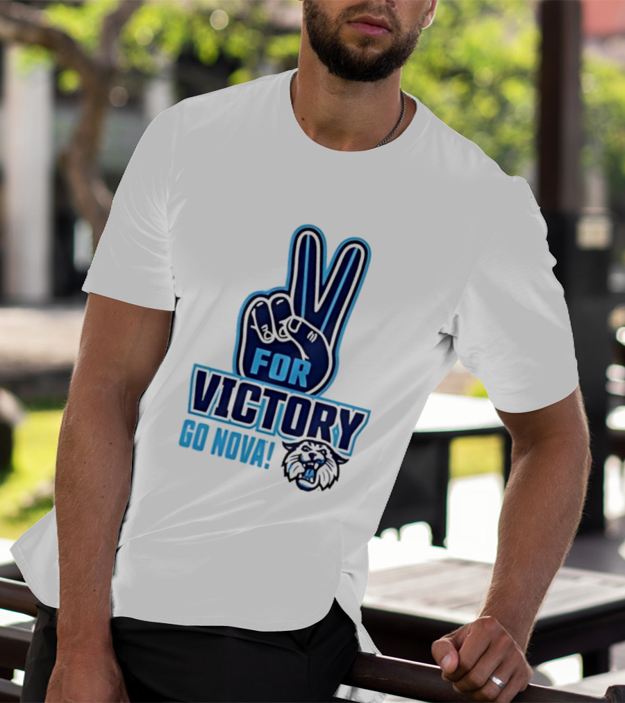 V For Victory Go Nova Wildcat T-Shirt