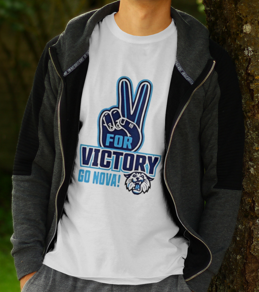 V For Victory Go Nova Wildcat T-Shirt