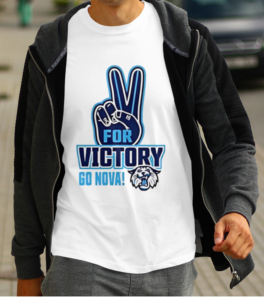 V For Victory Go Nova Wildcat T-Shirt