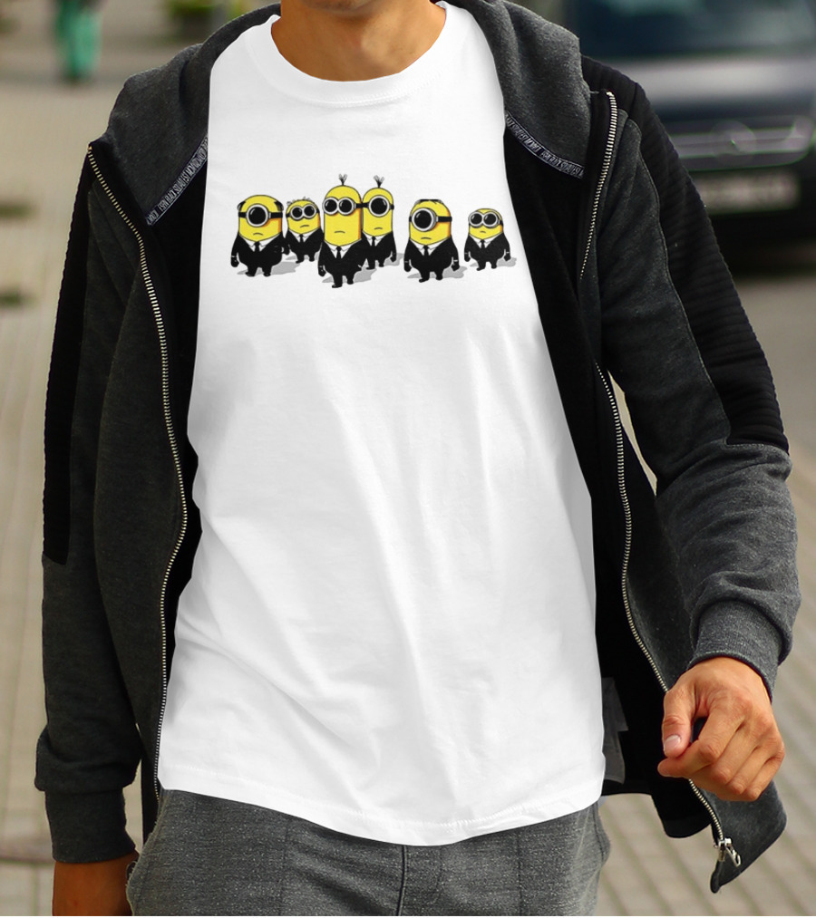 Minions Men In Black Movie Crossover Characters T-Shirt