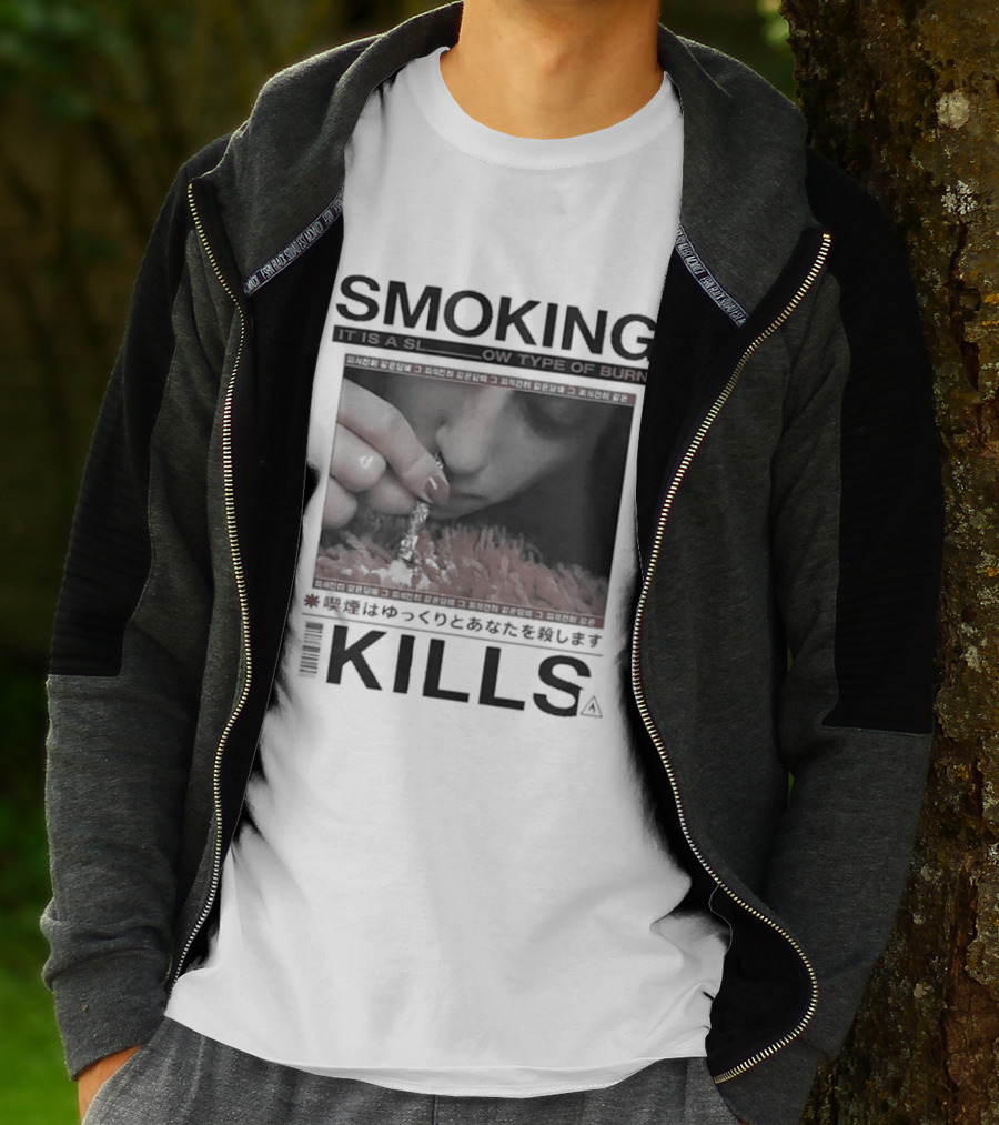 Smoking It Is A Slow Type Of Burn Kills T-Shirt