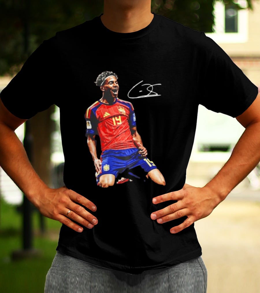 19 Lamine Yamal Spain National Football Team Soccer Jersey Celebration T-Shirt