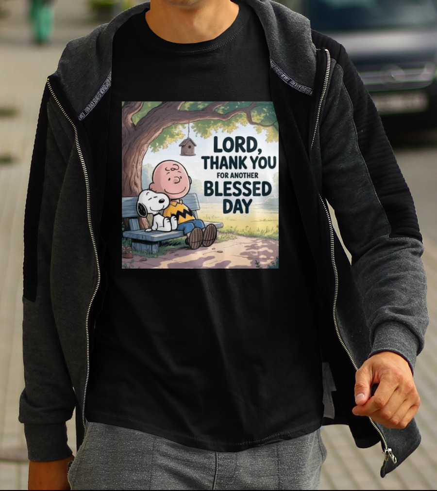 Charlie Brown Snoopy Lord Thank You For Another Blessed Day T-Shirt