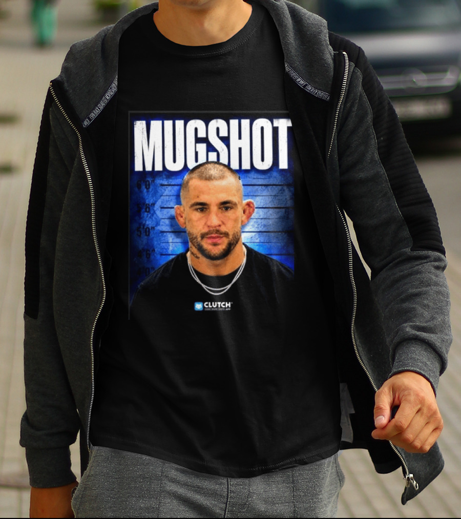Dustin Poirier Pressure Makes Diamonds Shot Clutch Blue T-Shirt
