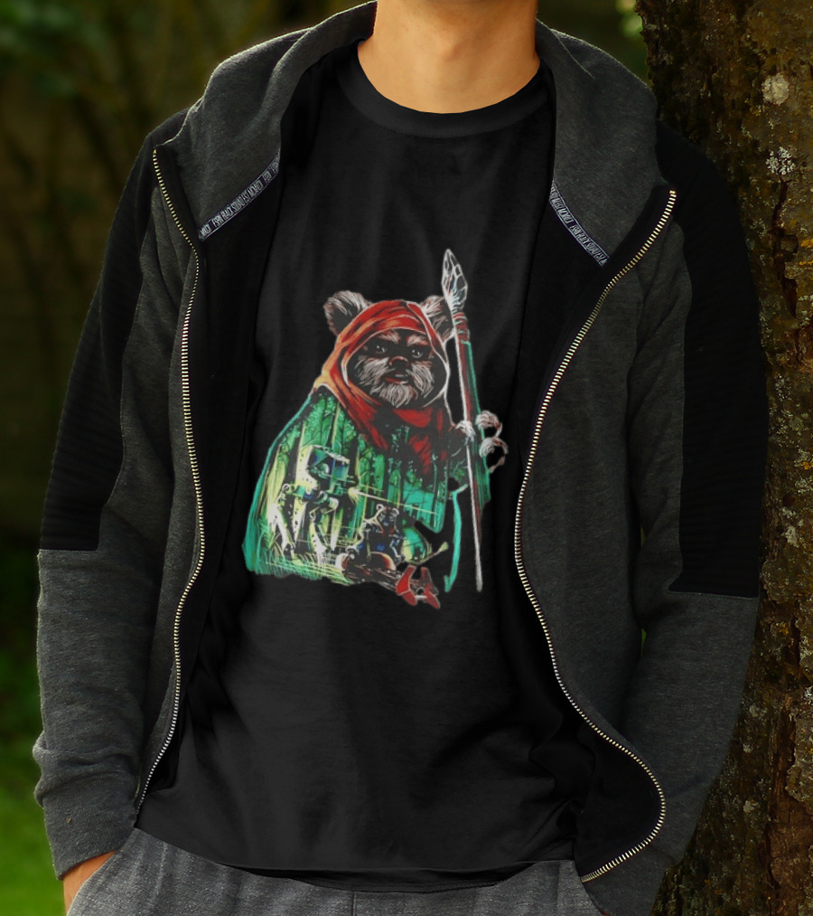 Wicket W Warrick Ewok Endor Defense Return Of The Jedi T-Shirt
