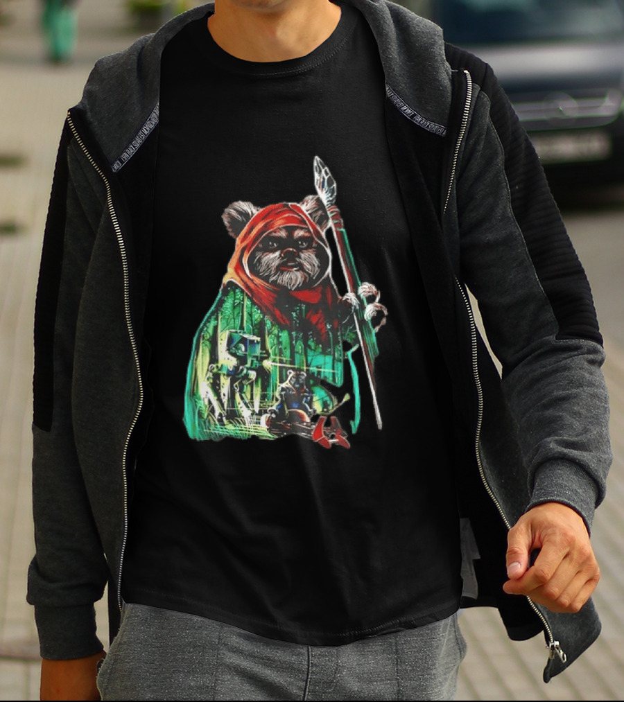 Wicket W Warrick Ewok Endor Defense Return Of The Jedi T-Shirt