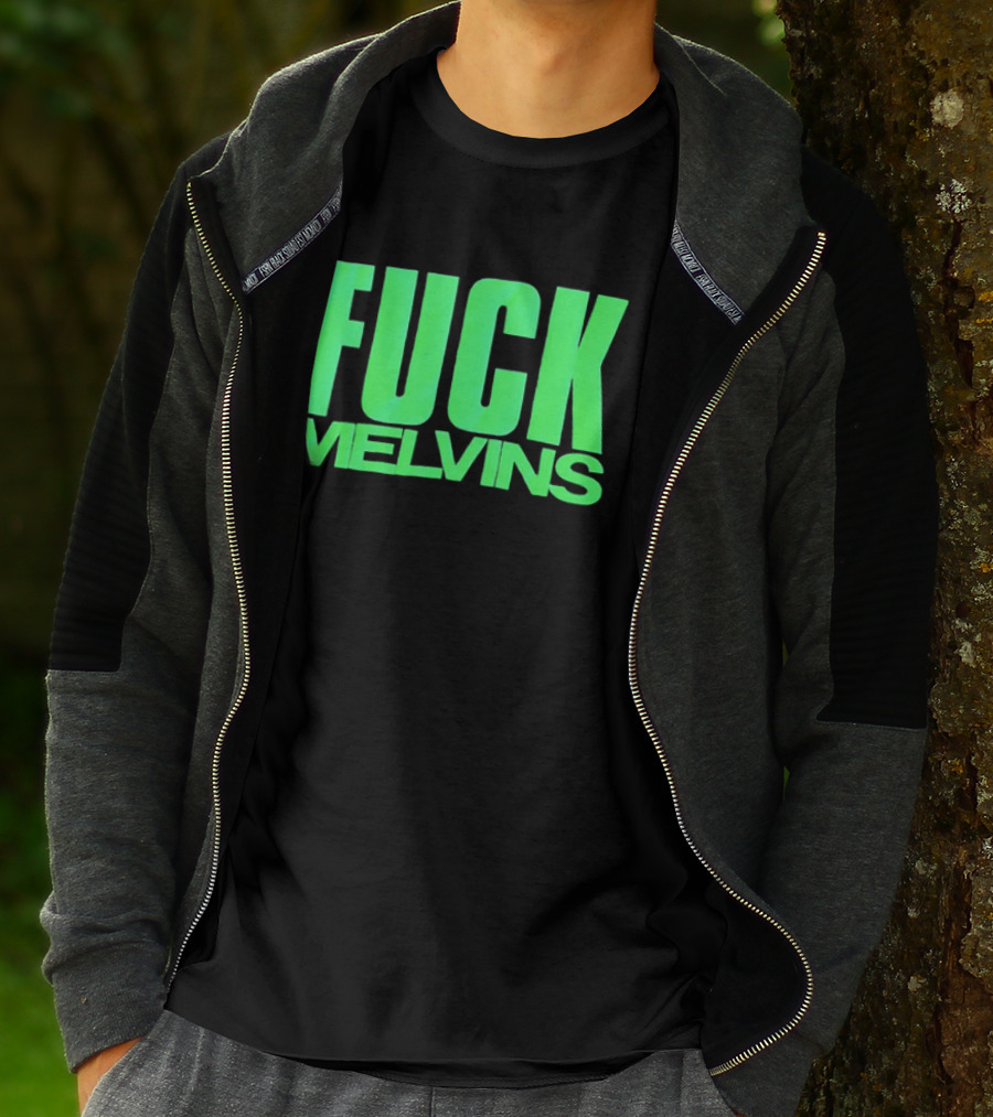 Fuck Melvins Bold Neon Green T-Shirt