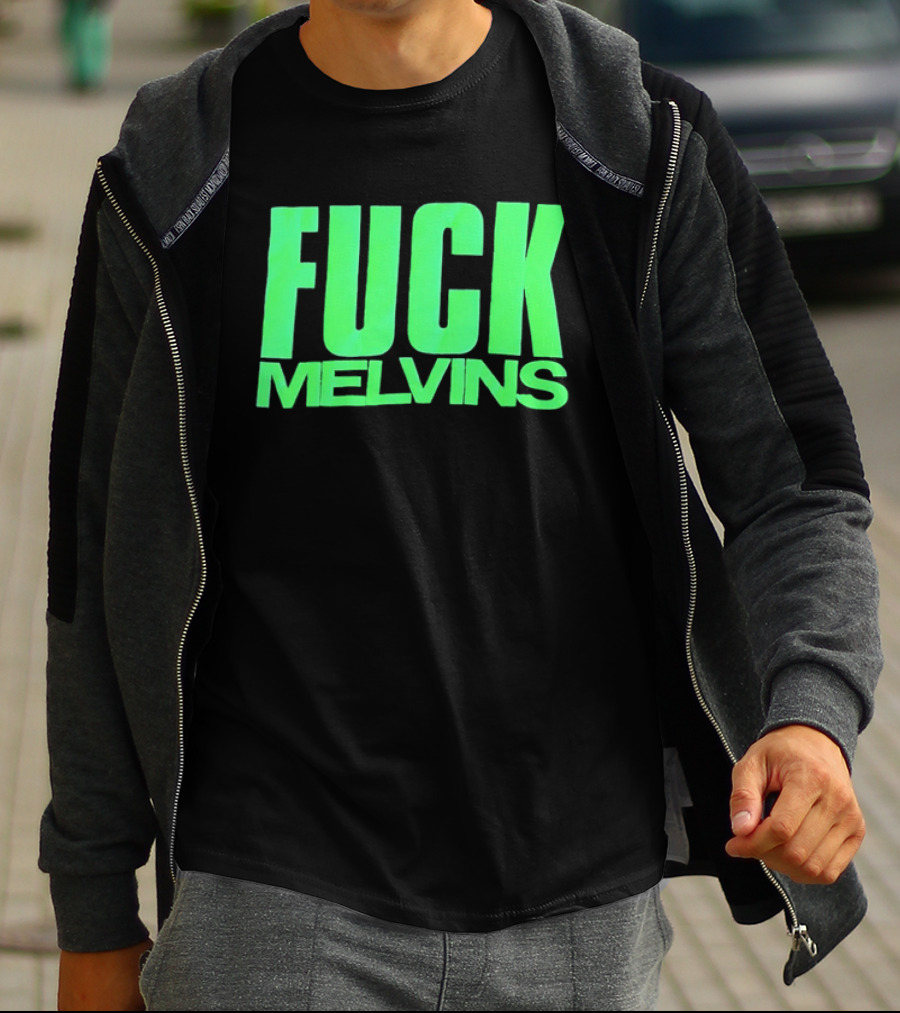 Fuck Melvins Bold Neon Green T-Shirt
