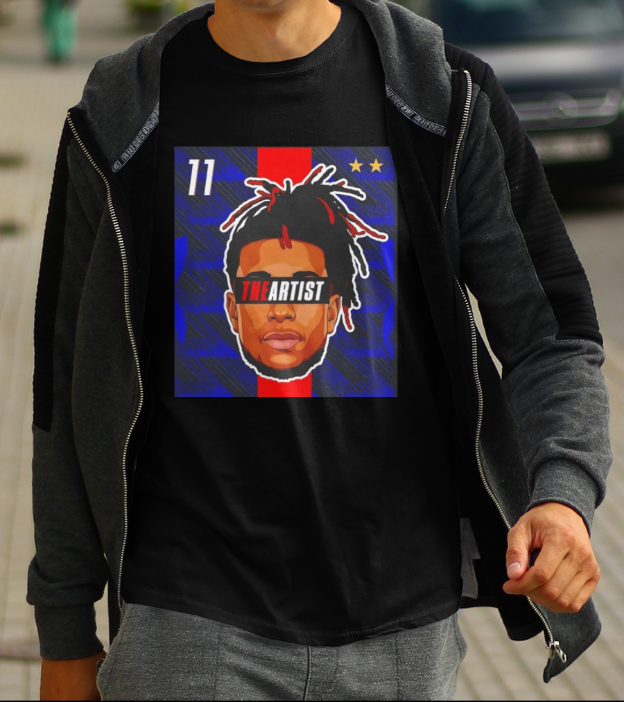 Michael Olise France National Football Team The Artist Big Head 11 Stars T-Shirt