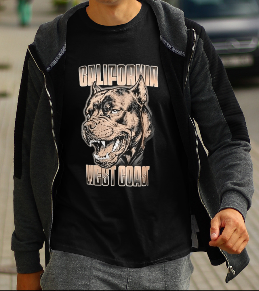 California West Coast Pit Bull T-Shirt