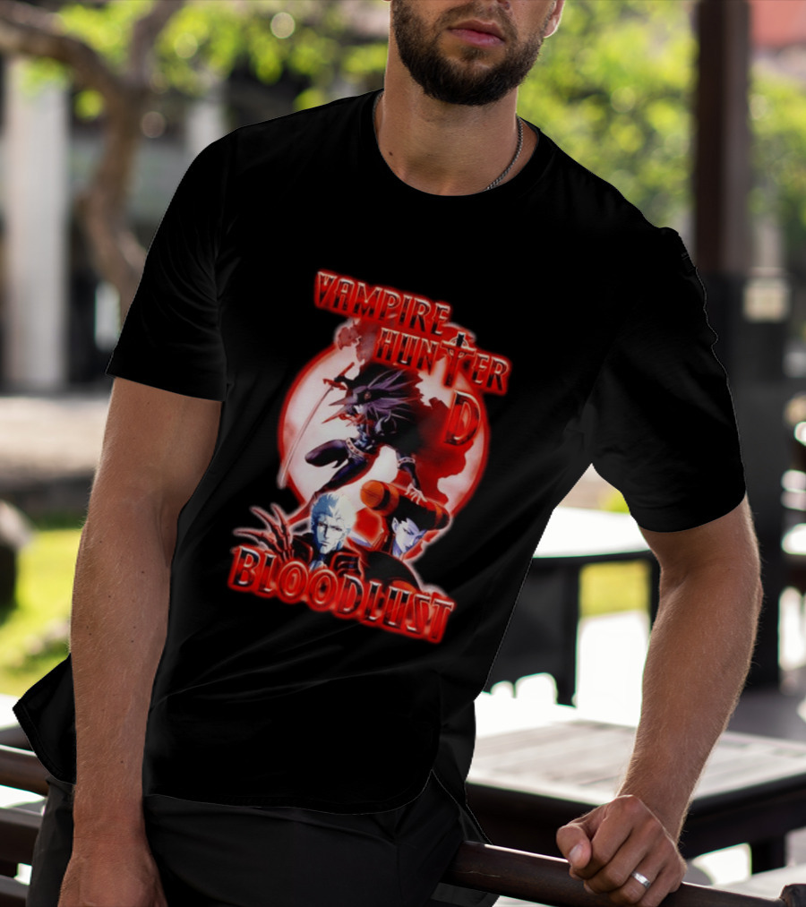 Vampire Hunter D Bloodlust Anime Dark Fantasy Adventure Characters T-Shirt