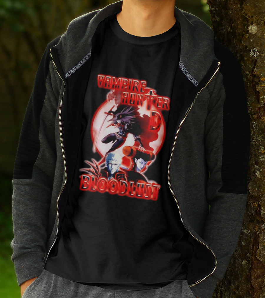 Vampire Hunter D Bloodlust Anime Dark Fantasy Adventure Characters T-Shirt