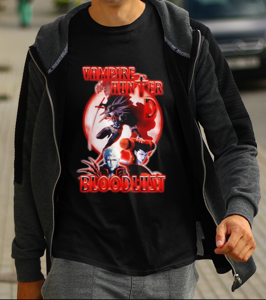 Vampire Hunter D Bloodlust Anime Dark Fantasy Adventure Characters T-Shirt