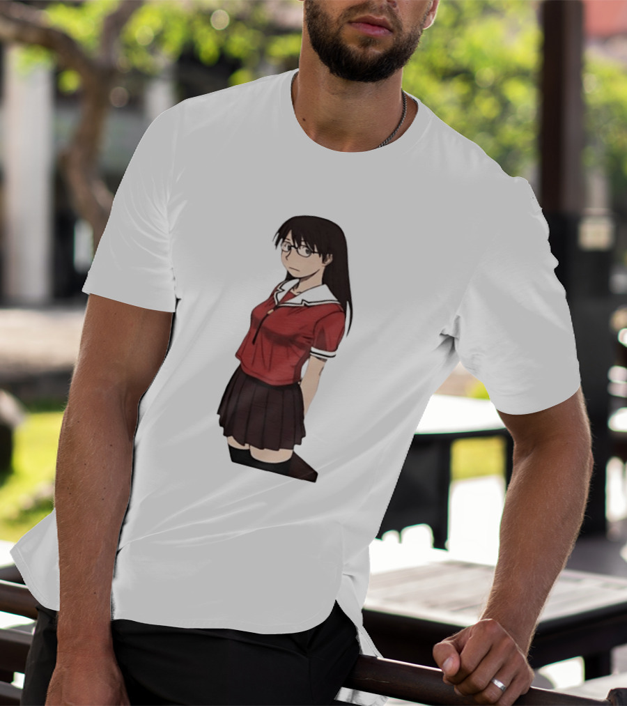 Azumanga Daioh Anime Yomi Character Red Outfit T-Shirt