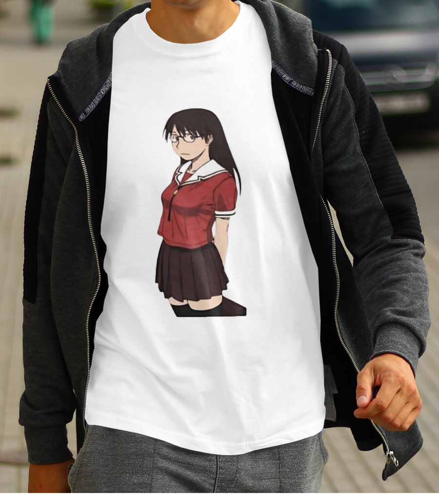 Azumanga Daioh Anime Yomi Character Red Outfit T-Shirt