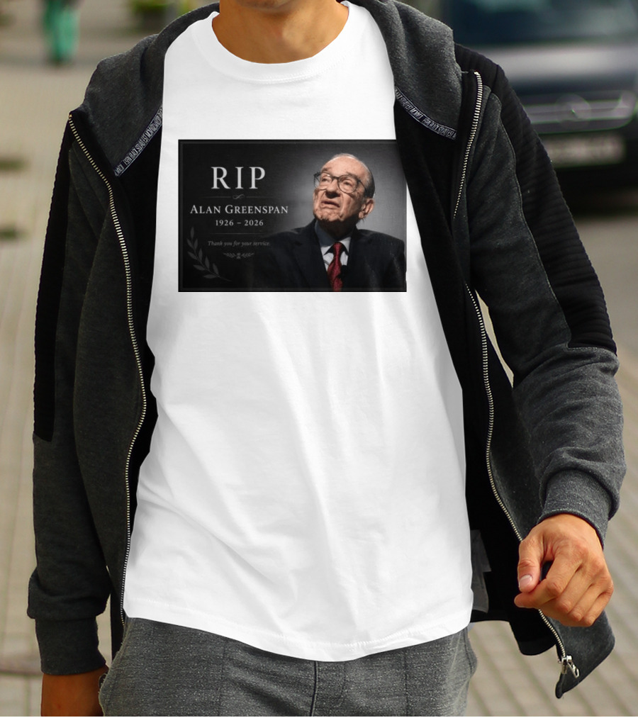 RIP Alan Greenspan 1926 2026 Thank You For Your Service Commemoration T-Shirt