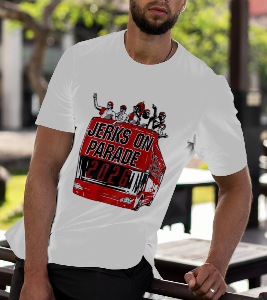 Jerks On Parade 2026 Carolina Hurricanes NHL Bus Fan Celebration T-Shirt