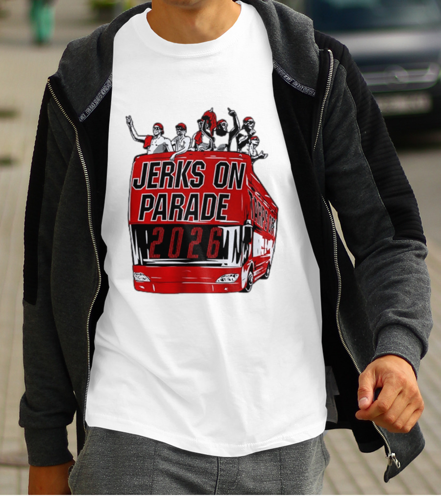 Jerks On Parade 2026 Carolina Hurricanes NHL Bus Fan Celebration T-Shirt