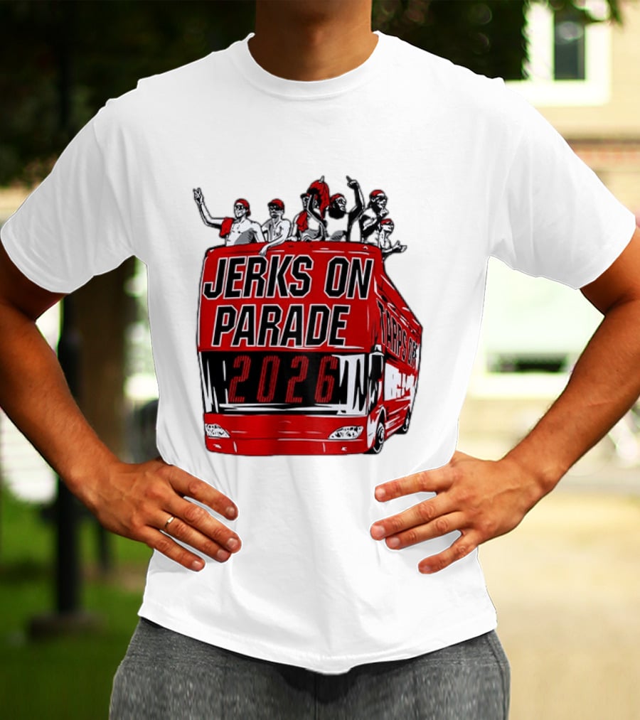 Jerks On Parade 2026 Carolina Hurricanes NHL Bus Fan Celebration T-Shirt