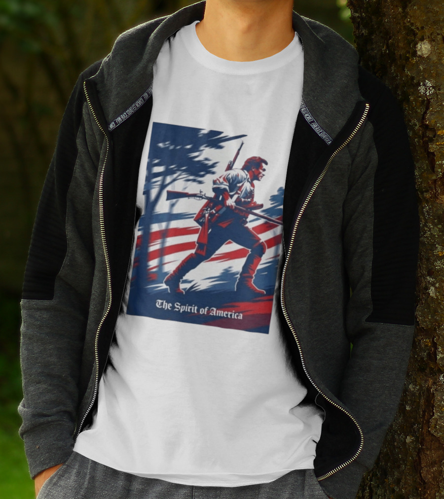 The Spirit Of America Benjamin Martin The Patriot Revolutionary T-Shirt