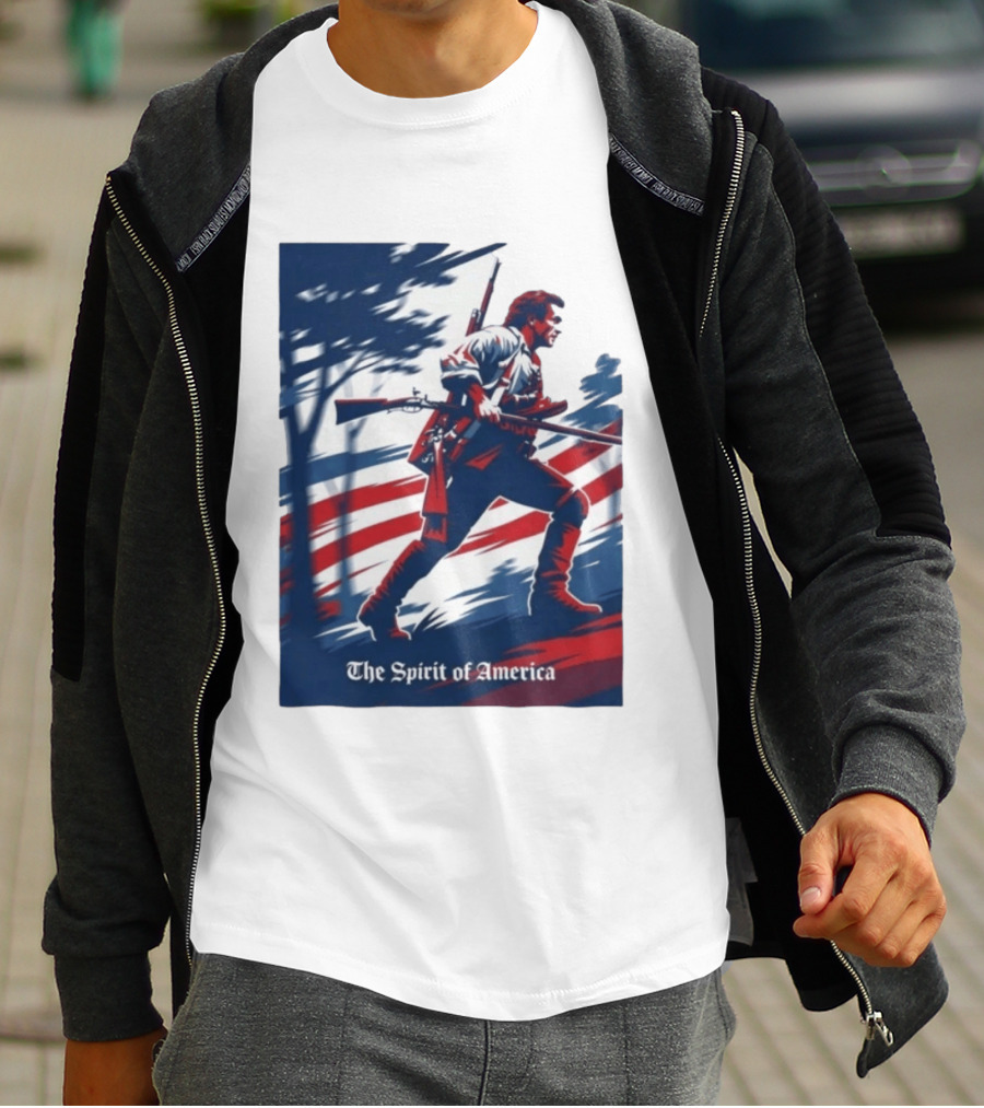 The Spirit Of America Benjamin Martin The Patriot Revolutionary T-Shirt