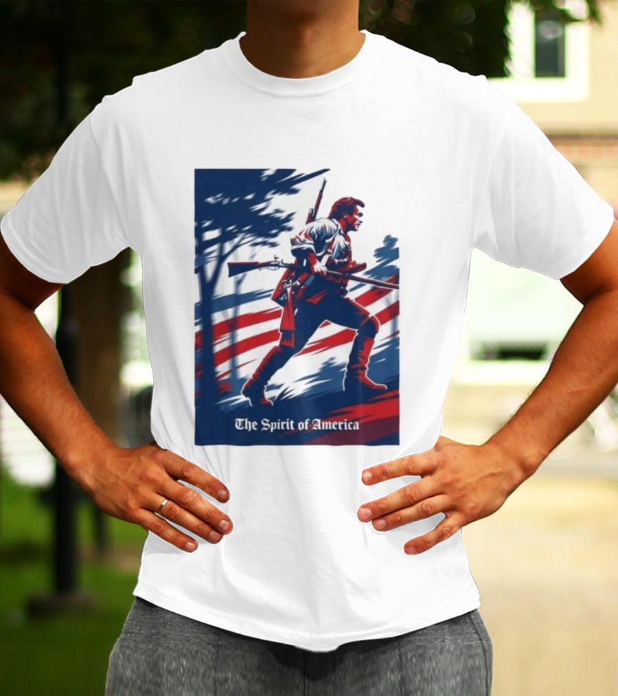 The Spirit Of America Benjamin Martin The Patriot Revolutionary T-Shirt