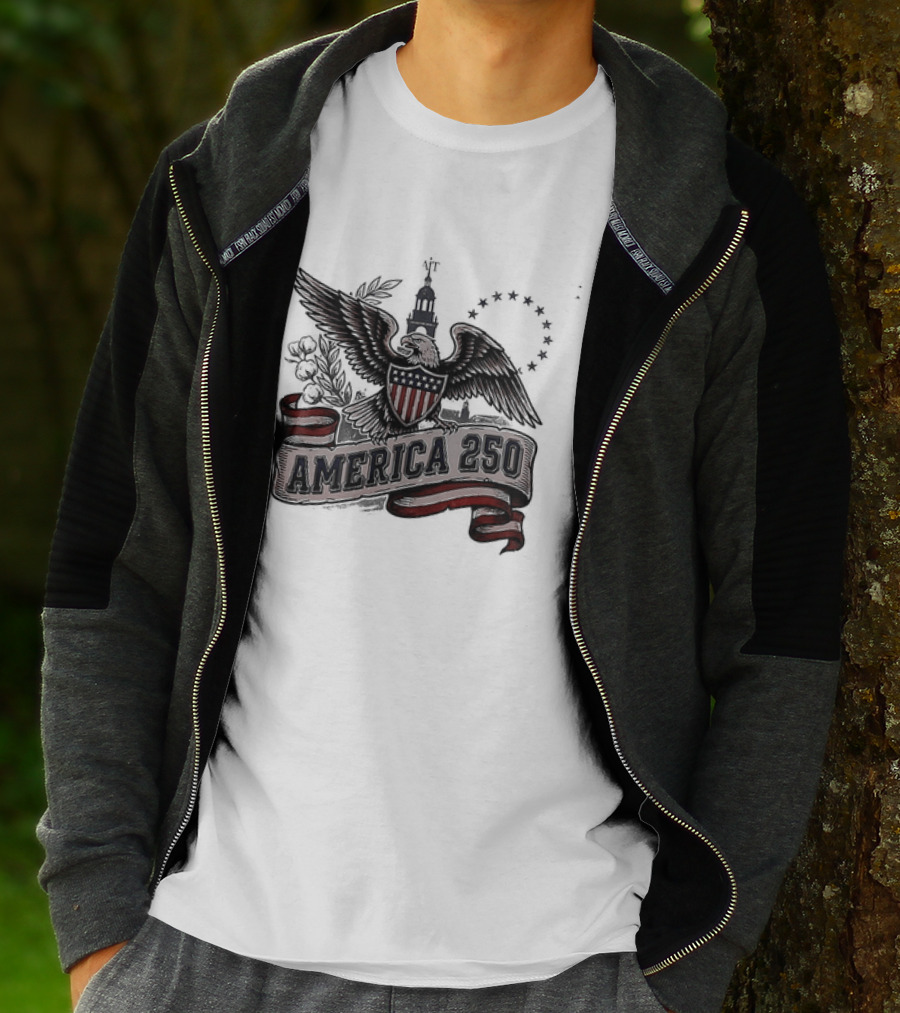 United States Eagle America 250 Est 1776 2026 Give Me Liberty Or Give Me Death T-Shirt
