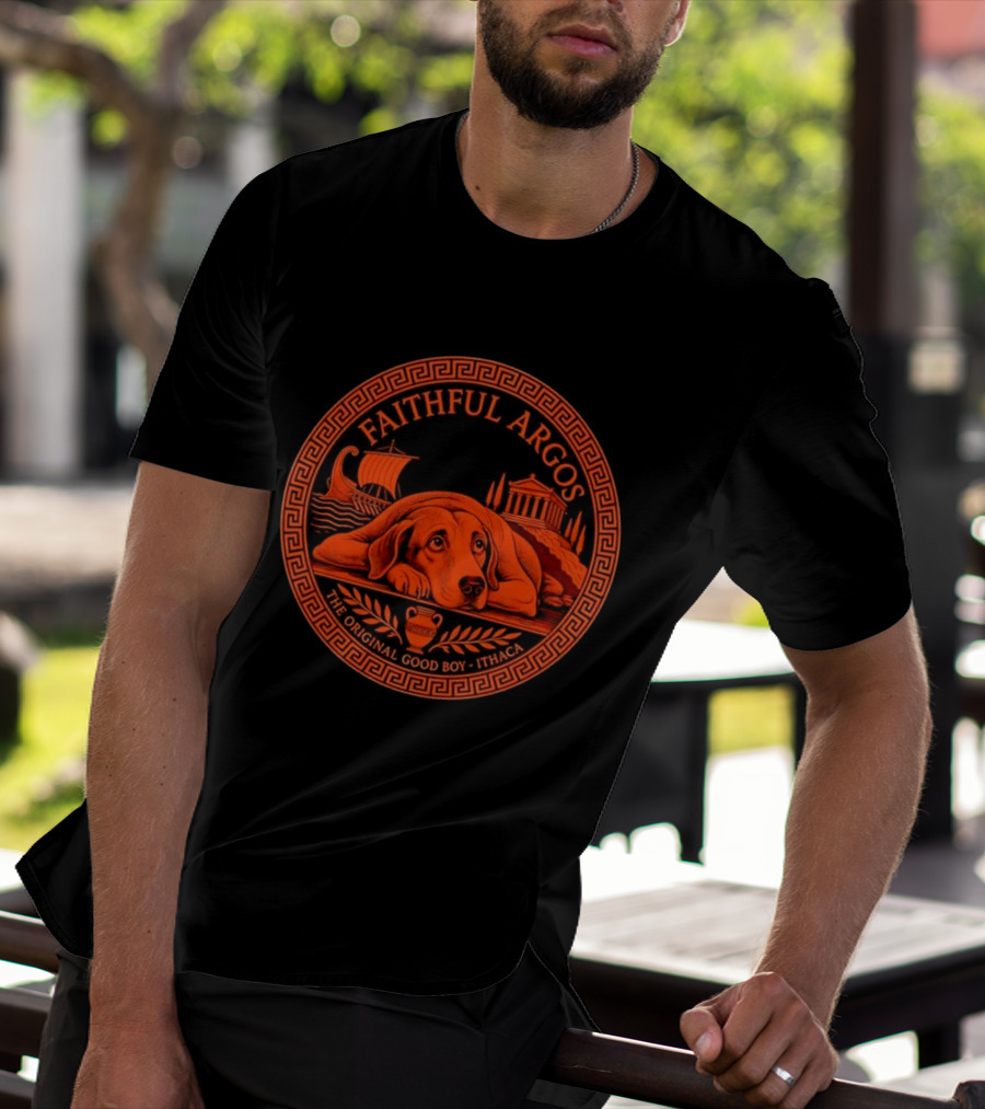 Faithful Argos The Original Good Boy Odyssey Homer Ithaca T-Shirt