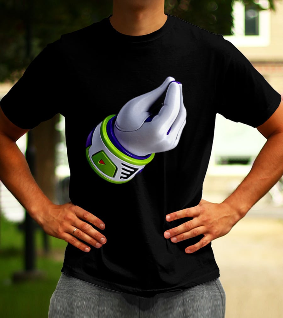Buzz Lightyear Toy Story Ma Che Vuoi Hand Gesture T-Shirt