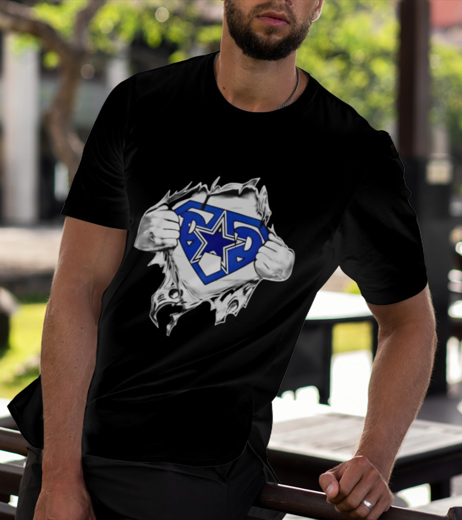Dallas Cowboys Super Dad Star Emblem Father's Day T-Shirt