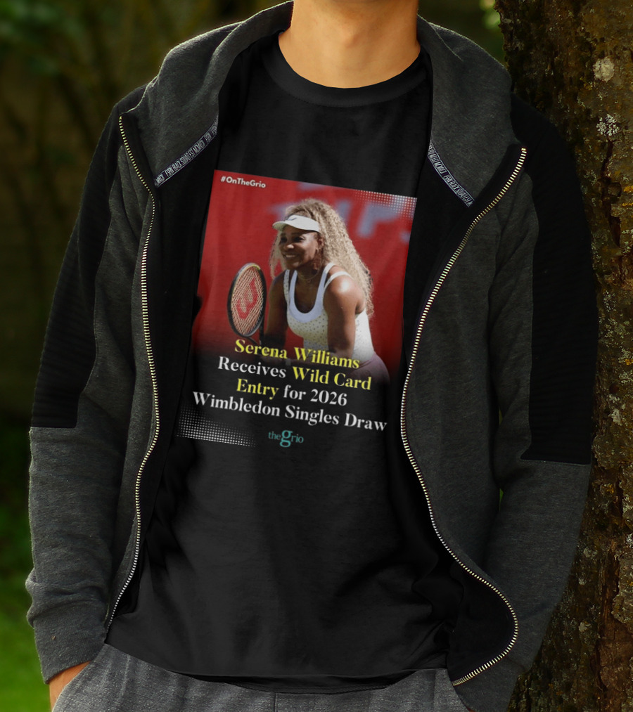Serena Williams Wild Card Entry 2026 Wimbledon Singles Draw OnTheGrio T-Shirt