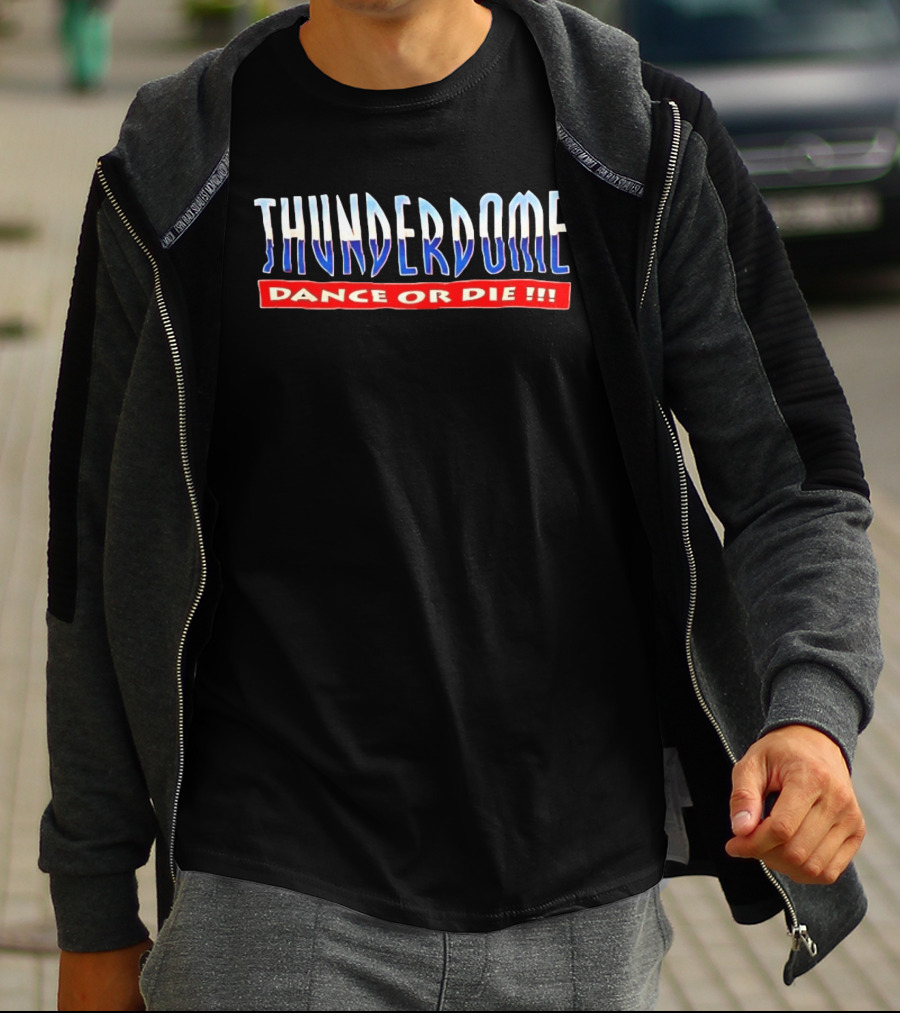 Thunderdome Dance Or Die Vintage Style 90s Rave Culture T-Shirt