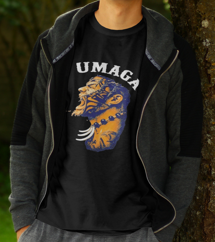 Umaga Samoan Bulldozer Wrestling Face Paint T-Shirt