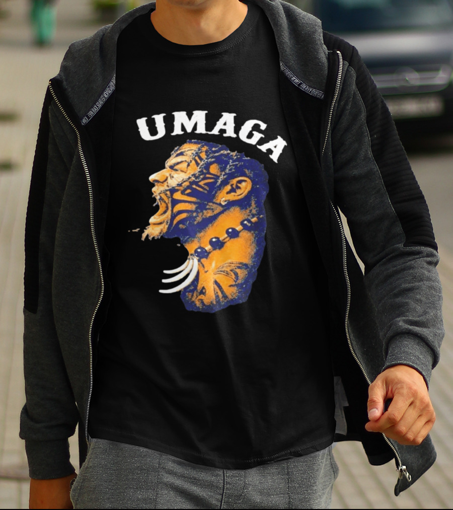 Umaga Samoan Bulldozer Wrestling Face Paint T-Shirt