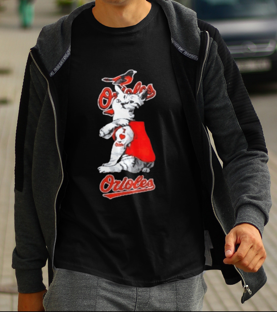 Orioles Cat Baltimore Baseball Orioles T-Shirt