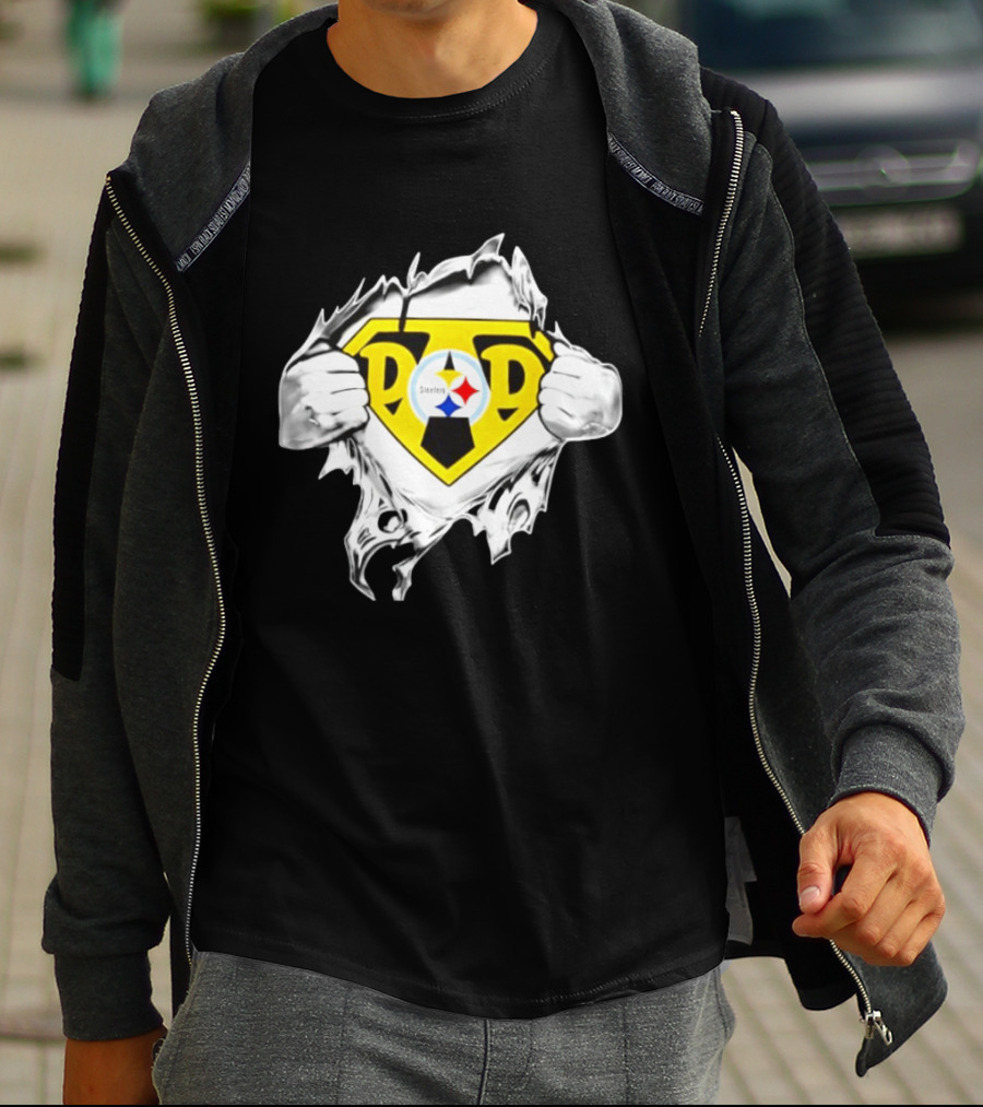 Pittsburgh Steelers Super Dad Father's Day Fan T-Shirt